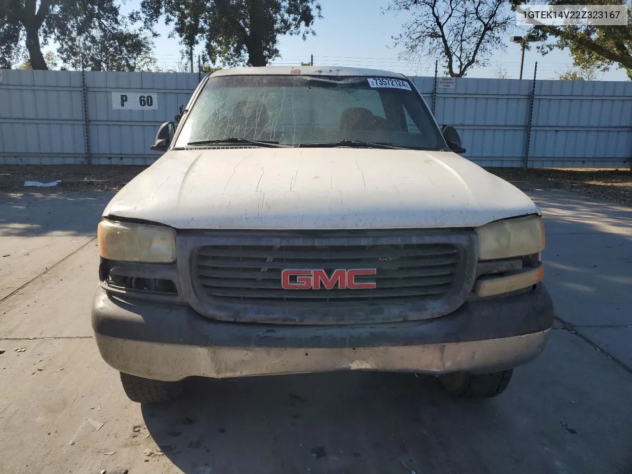 2002 GMC New Sierra K1500 VIN: 1GTEK14V22Z323167 Lot: 73572124