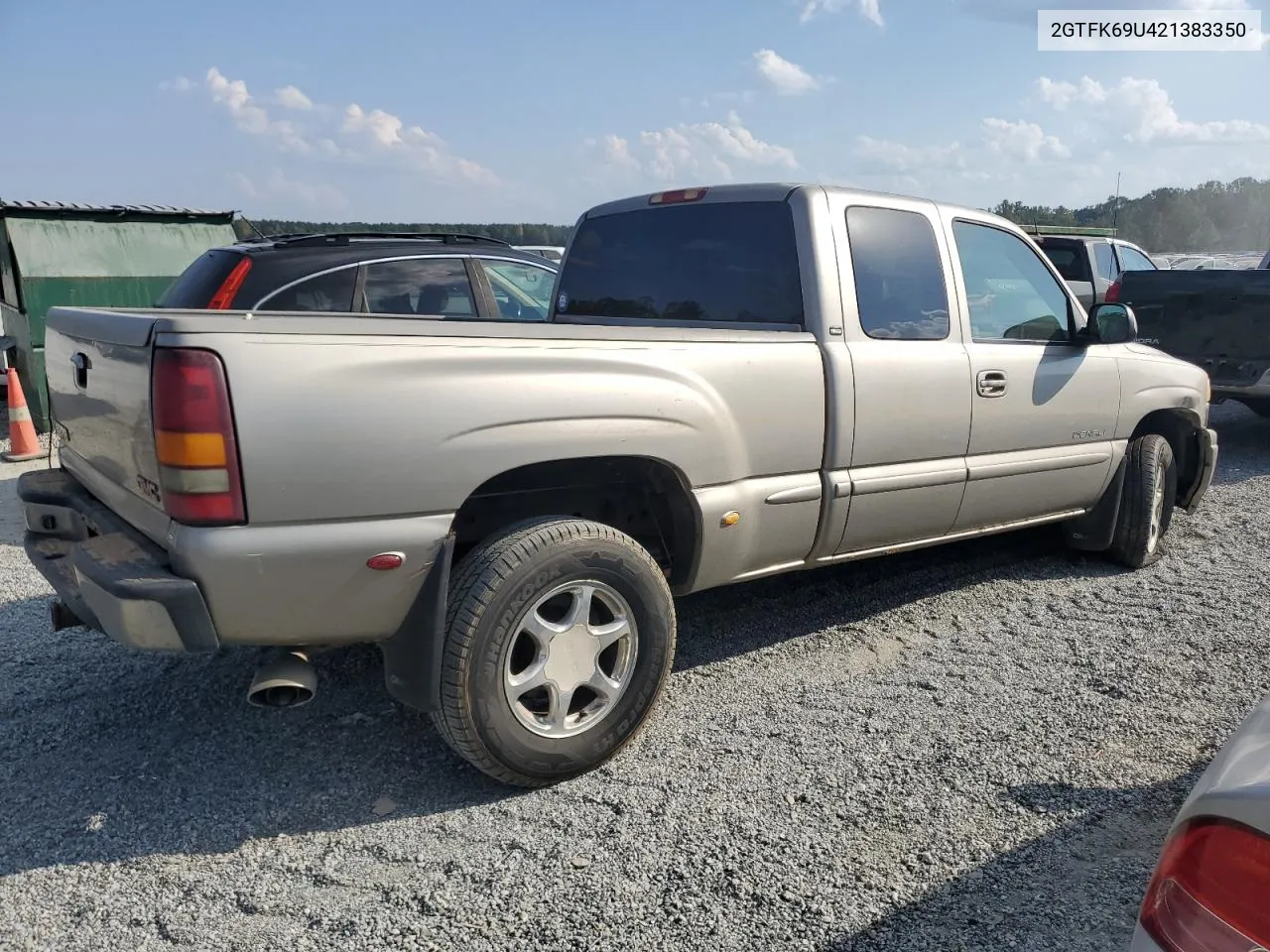 2002 GMC Sierra K1500 Denali VIN: 2GTFK69U421383350 Lot: 74765724