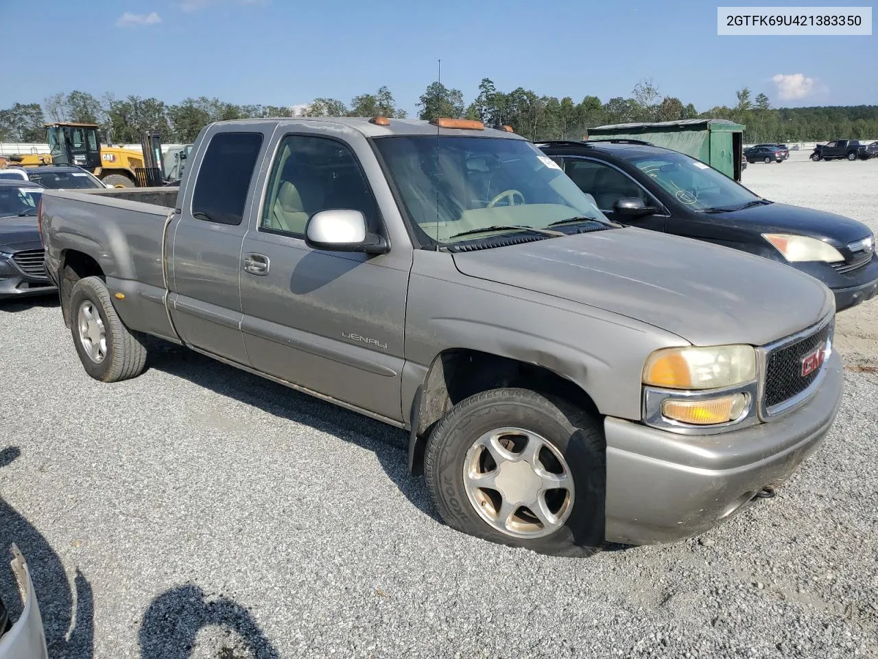 2002 GMC Sierra K1500 Denali VIN: 2GTFK69U421383350 Lot: 74765724