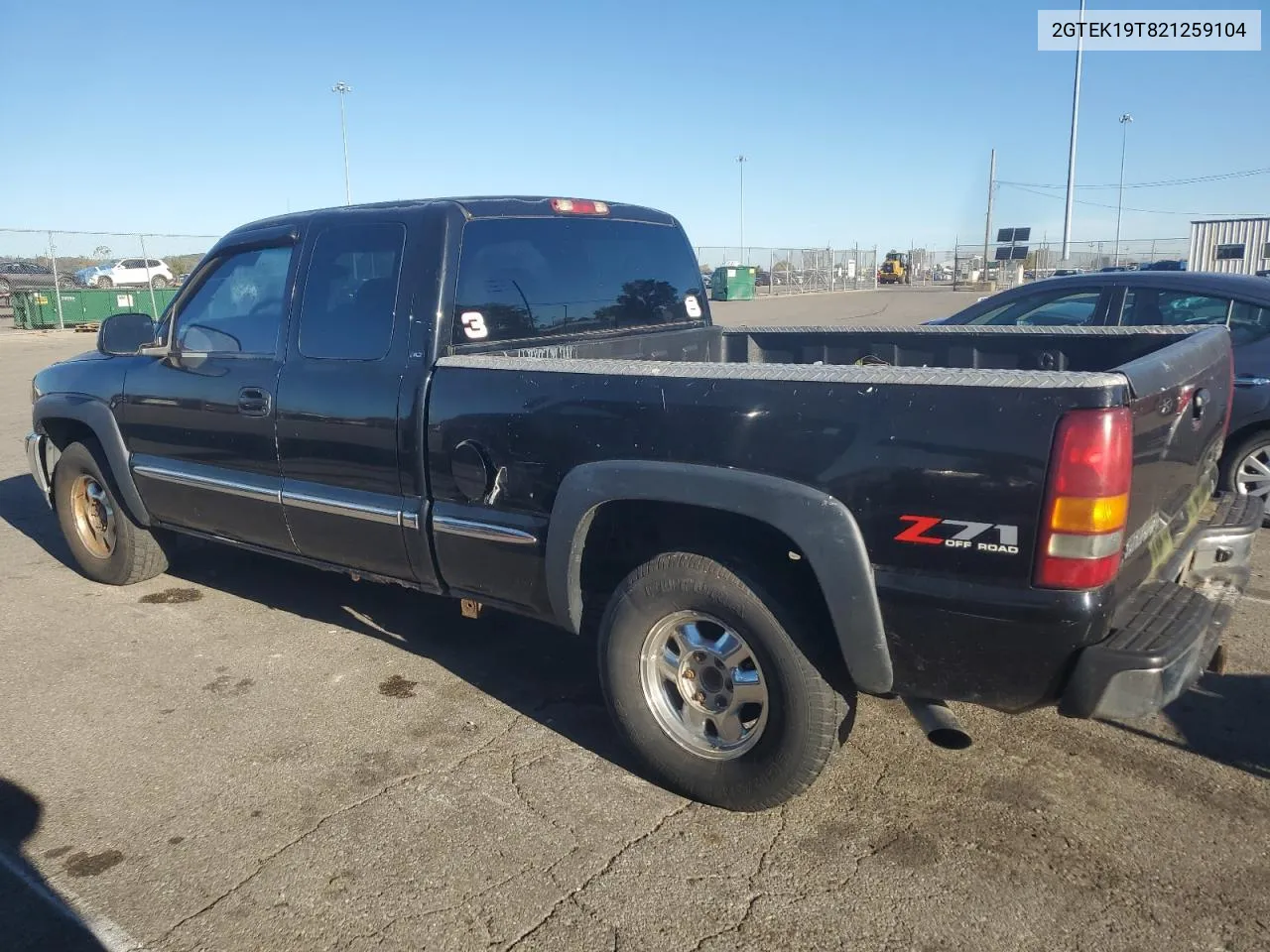 2002 GMC New Sierra K1500 VIN: 2GTEK19T821259104 Lot: 75009334