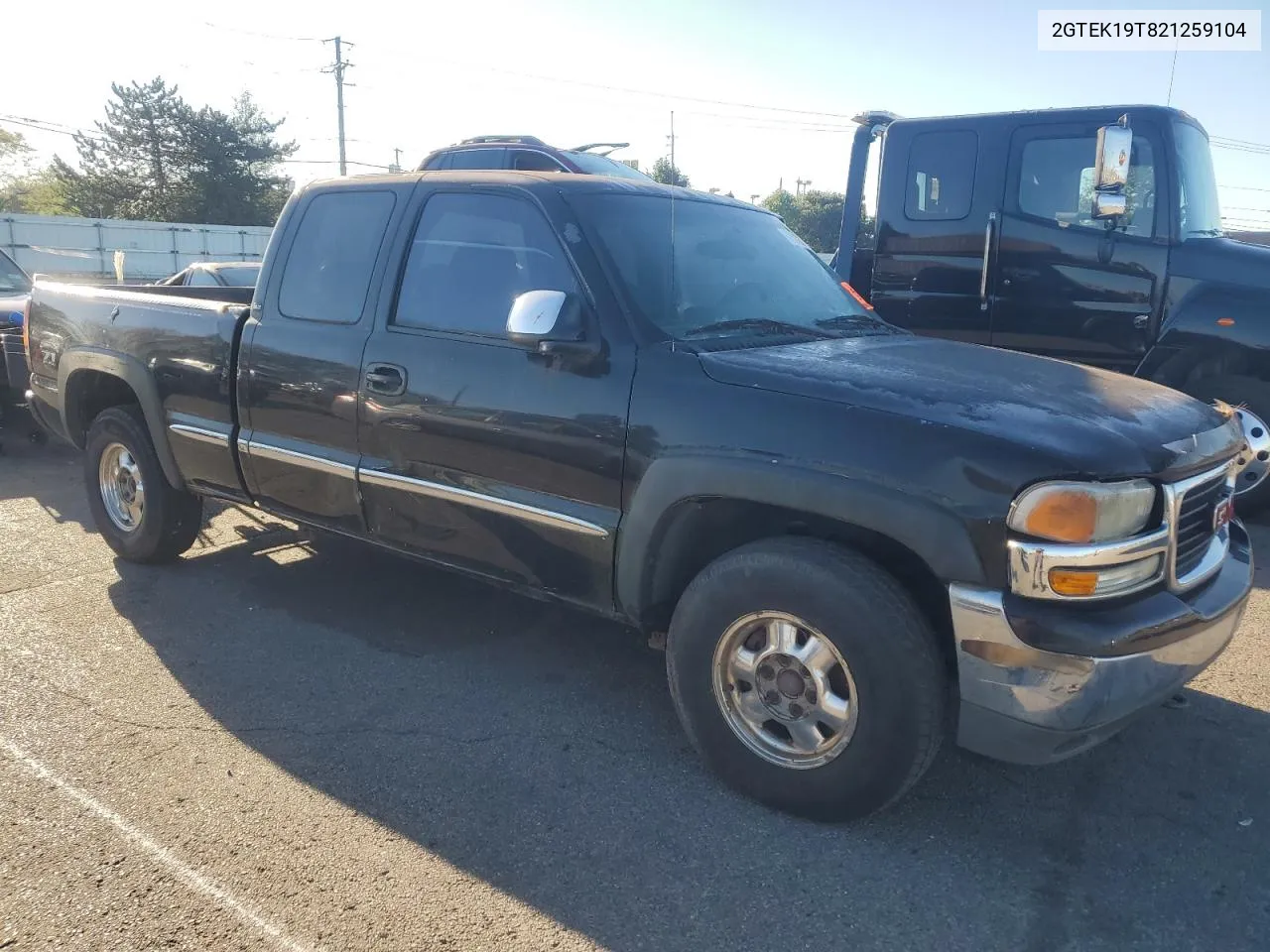 2002 GMC New Sierra K1500 VIN: 2GTEK19T821259104 Lot: 75009334