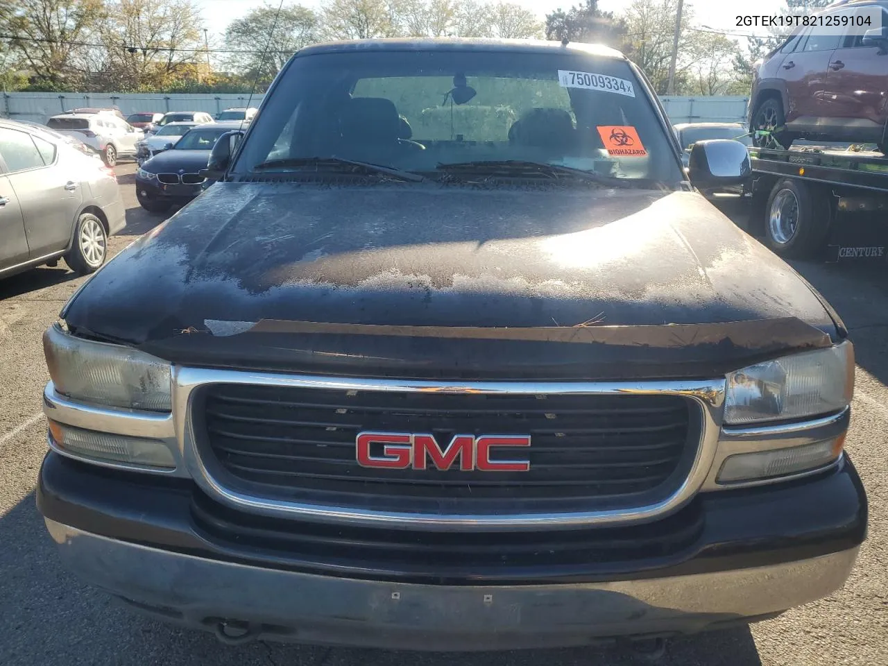 2002 GMC New Sierra K1500 VIN: 2GTEK19T821259104 Lot: 75009334