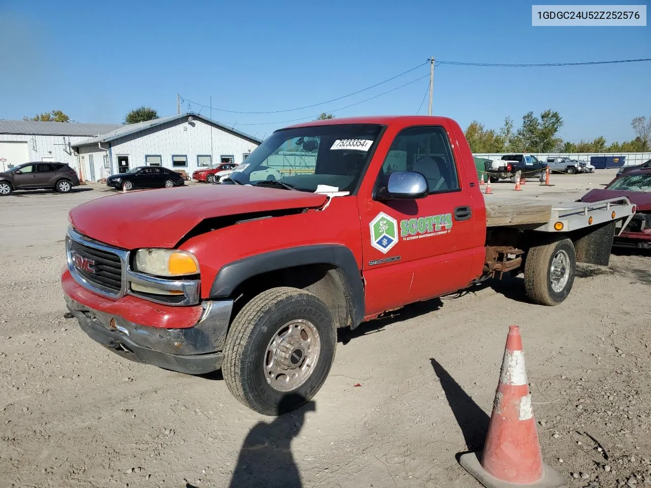 2002 GMC New Sierra C2500 VIN: 1GDGC24U52Z252576 Lot: 75233354