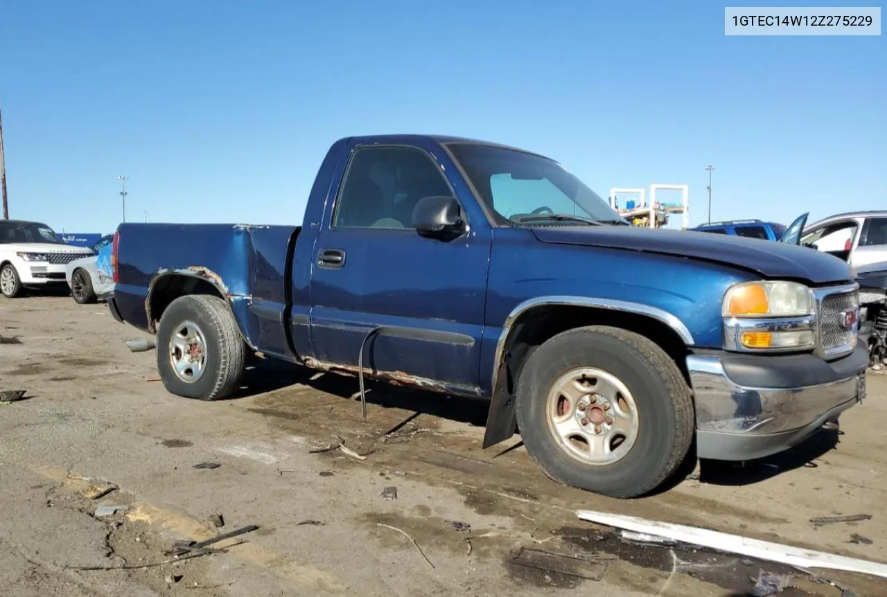 2002 GMC New Sierra C1500 VIN: 1GTEC14W12Z275229 Lot: 75511614