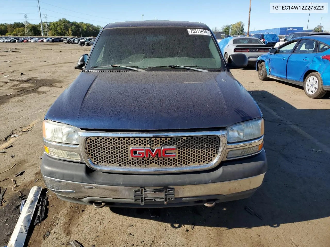 2002 GMC New Sierra C1500 VIN: 1GTEC14W12Z275229 Lot: 75511614