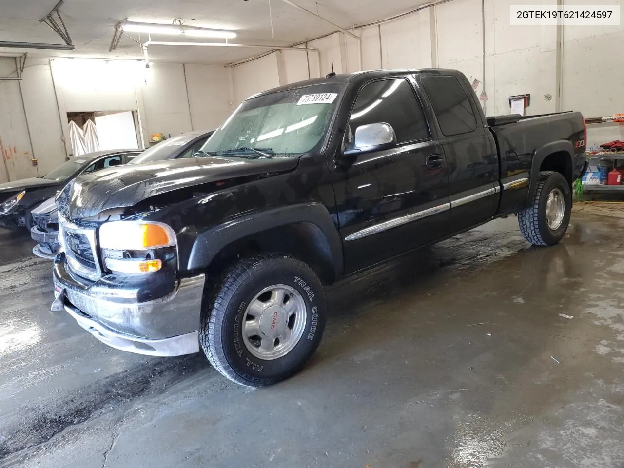 2002 GMC New Sierra K1500 VIN: 2GTEK19T621424597 Lot: 75739124