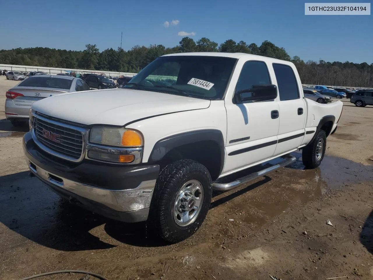 2002 GMC Sierra C2500 Heavy Duty VIN: 1GTHC23U32F104194 Lot: 75814434