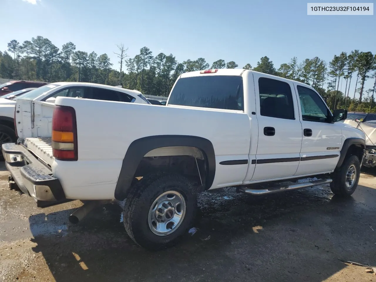 2002 GMC Sierra C2500 Heavy Duty VIN: 1GTHC23U32F104194 Lot: 75814434