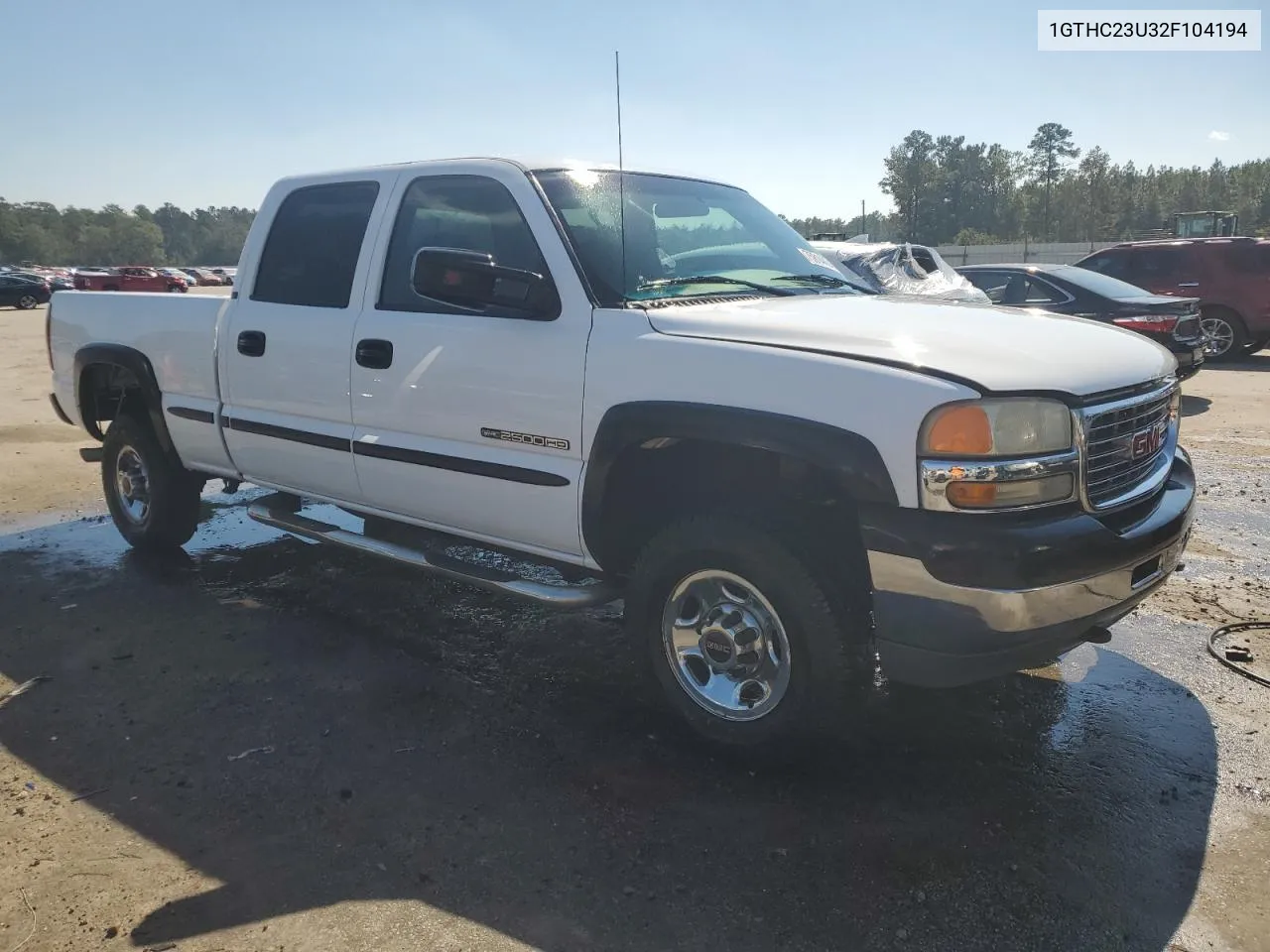 2002 GMC Sierra C2500 Heavy Duty VIN: 1GTHC23U32F104194 Lot: 75814434