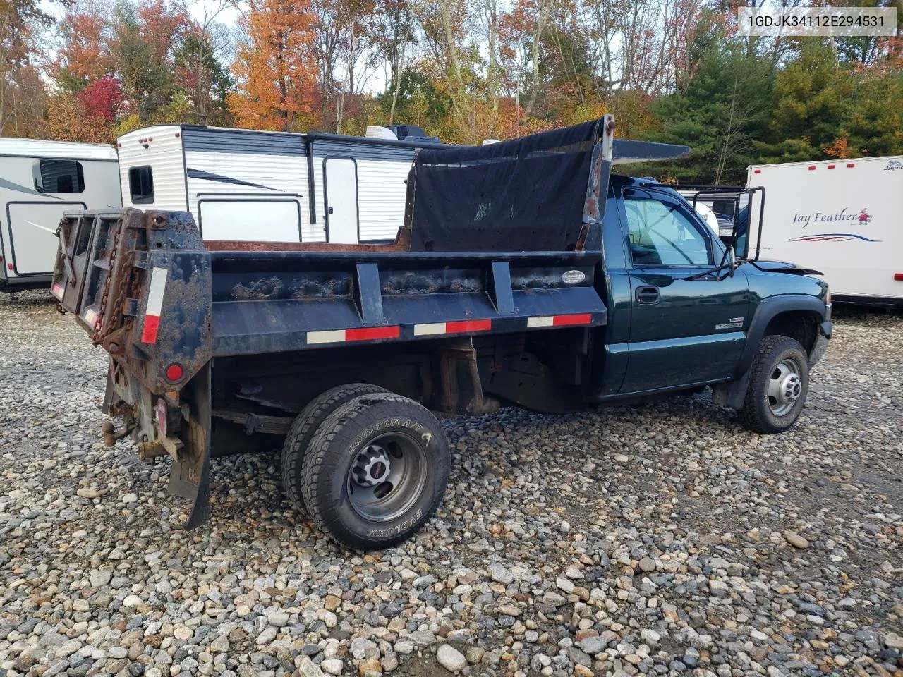 2002 GMC New Sierra K3500 VIN: 1GDJK34112E294531 Lot: 76373764