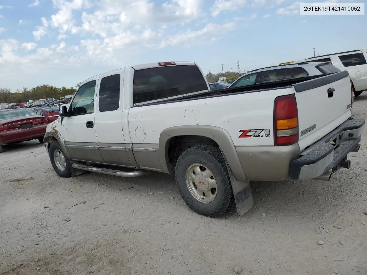 2002 GMC New Sierra K1500 VIN: 2GTEK19T421410052 Lot: 77094494