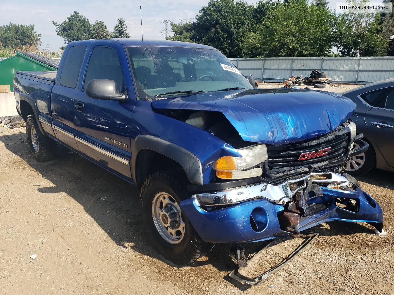 2003 GMC Sierra K2500 Heavy Duty VIN: 1GTHK29U83E105570 Lot: 59708894