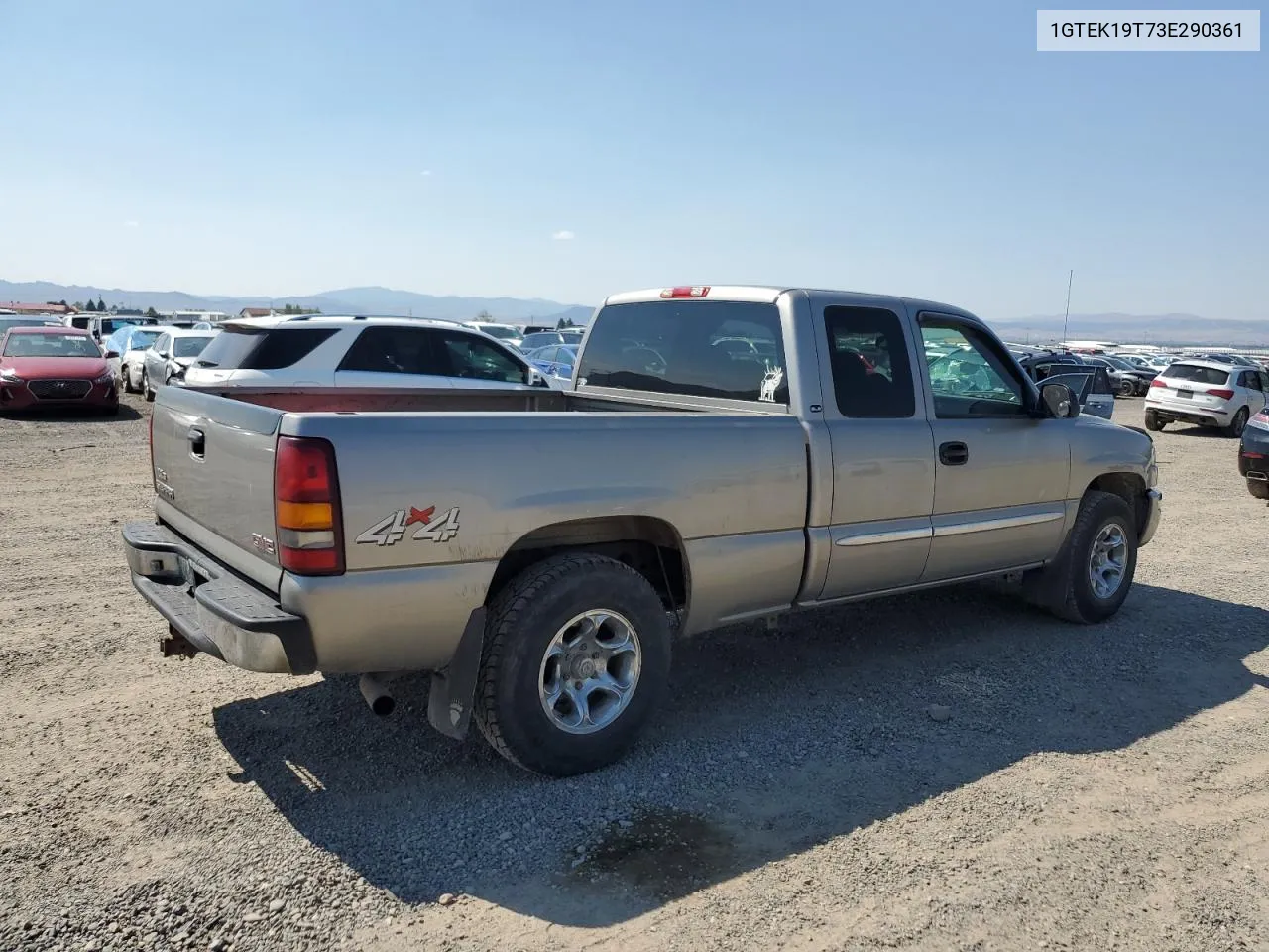 2003 GMC New Sierra K1500 VIN: 1GTEK19T73E290361 Lot: 61516064