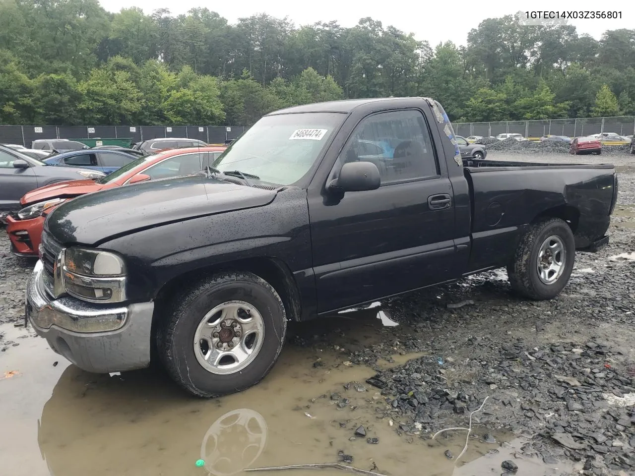 2003 GMC New Sierra C1500 VIN: 1GTEC14X03Z356801 Lot: 64684474