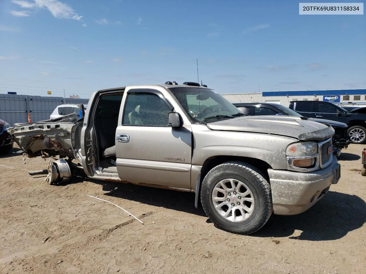 2003 GMC Sierra K1500 Denali VIN: 2GTFK69U831158334 Lot: 66320714