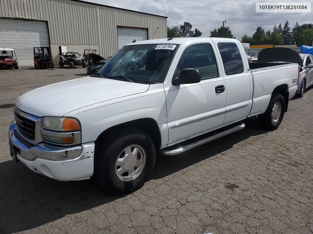 2003 GMC New Sierra K1500 VIN: 1GTEK19T13E251054 Lot: 67132784