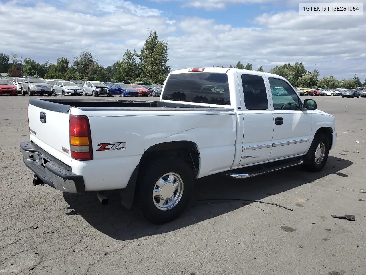 2003 GMC New Sierra K1500 VIN: 1GTEK19T13E251054 Lot: 67132784