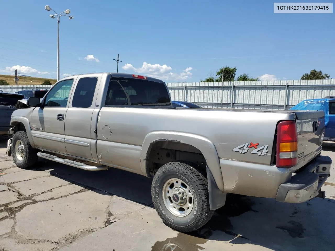 2003 GMC Sierra K2500 Heavy Duty VIN: 1GTHK29163E179415 Lot: 68921544