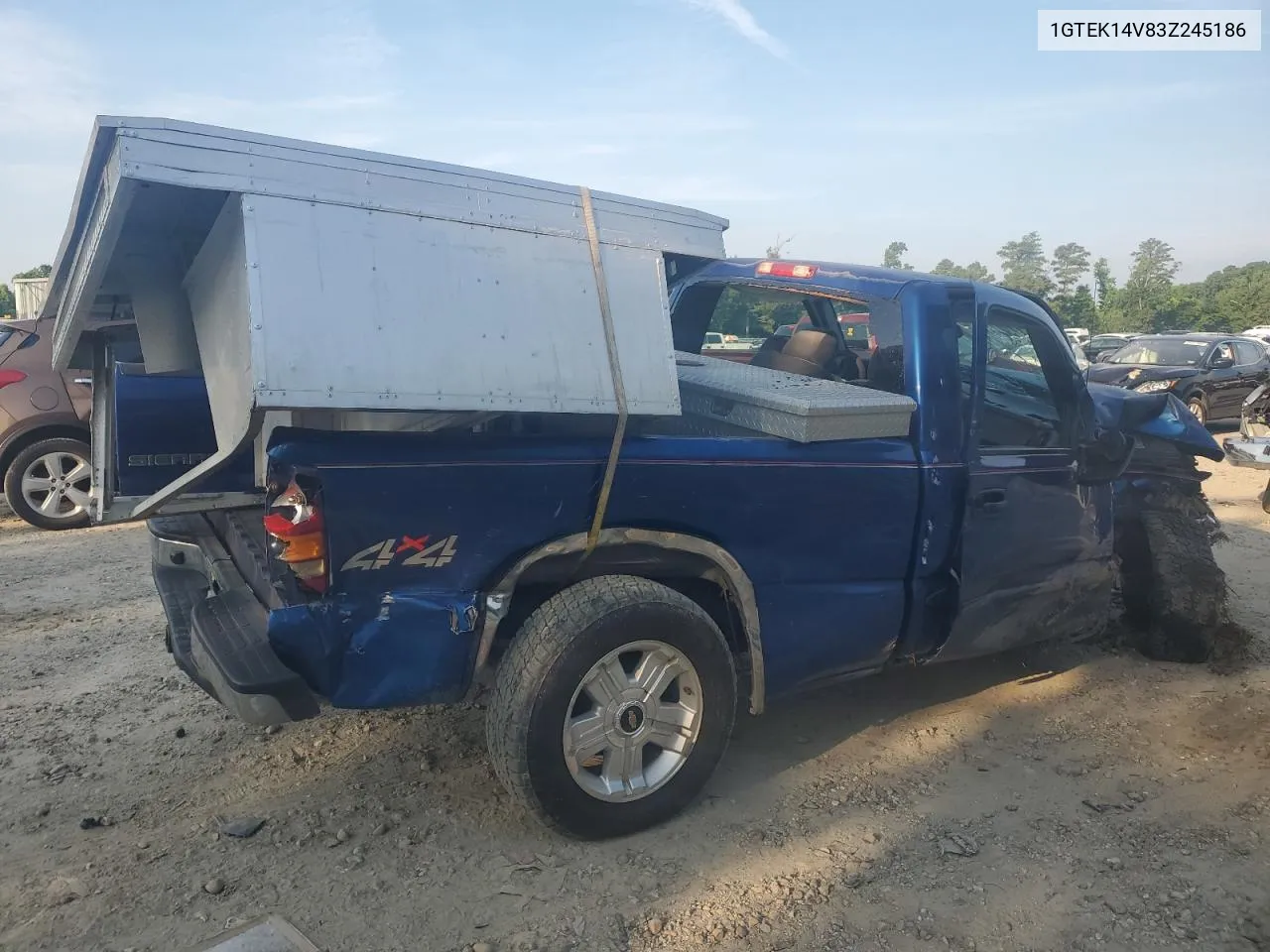 2003 GMC New Sierra K1500 VIN: 1GTEK14V83Z245186 Lot: 68981934