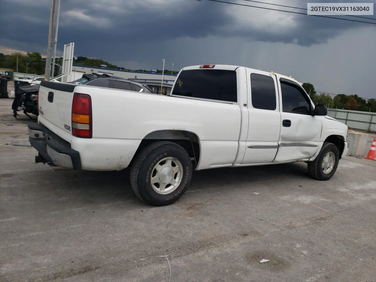 2003 GMC New Sierra C1500 VIN: 2GTEC19VX31163040 Lot: 69765394