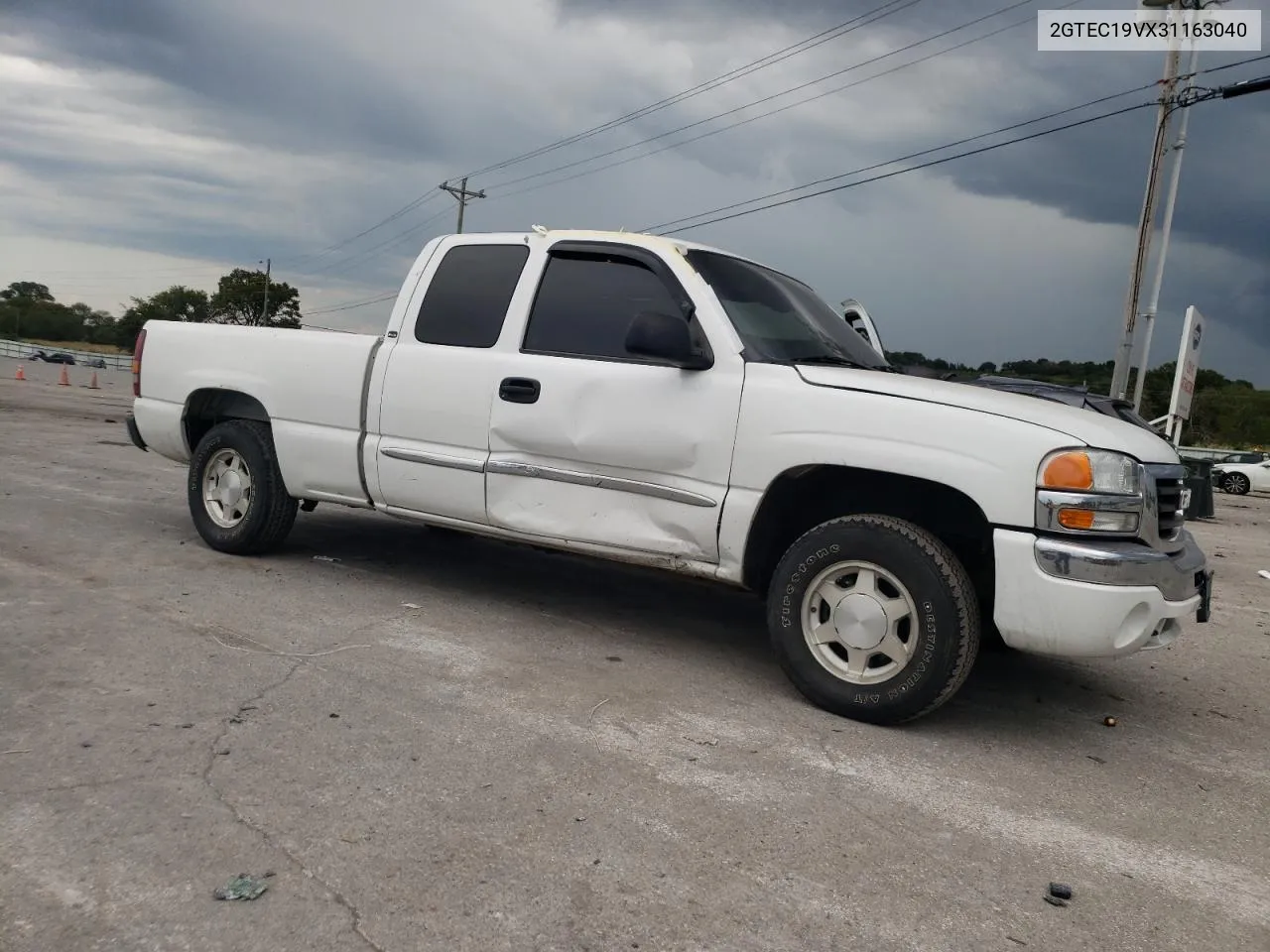 2003 GMC New Sierra C1500 VIN: 2GTEC19VX31163040 Lot: 69765394