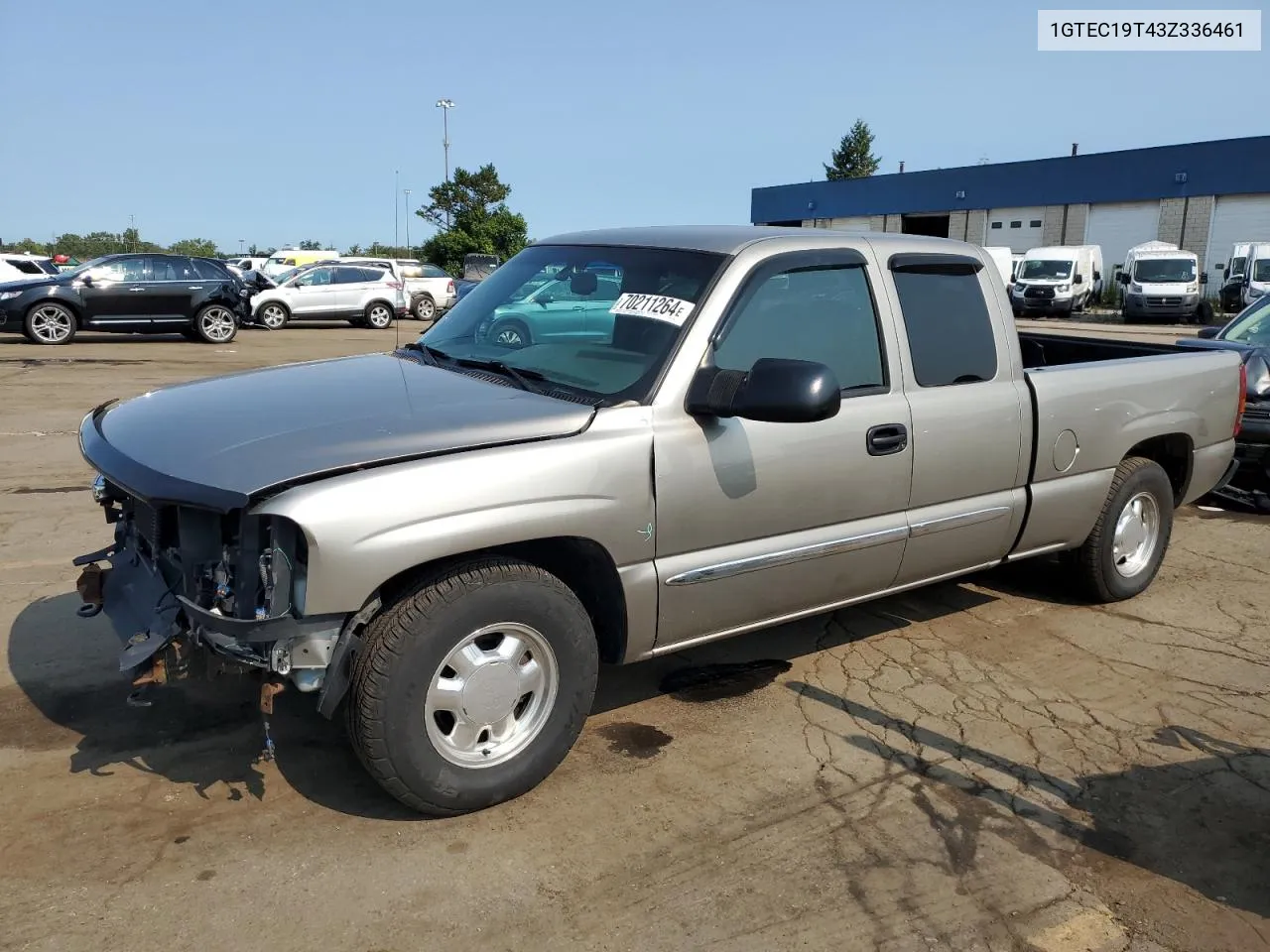 2003 GMC New Sierra C1500 VIN: 1GTEC19T43Z336461 Lot: 70211264