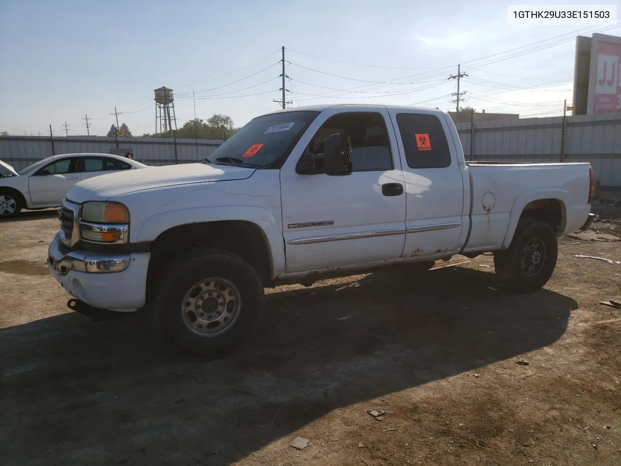 2003 GMC Sierra K2500 Heavy Duty VIN: 1GTHK29U33E151503 Lot: 71215844