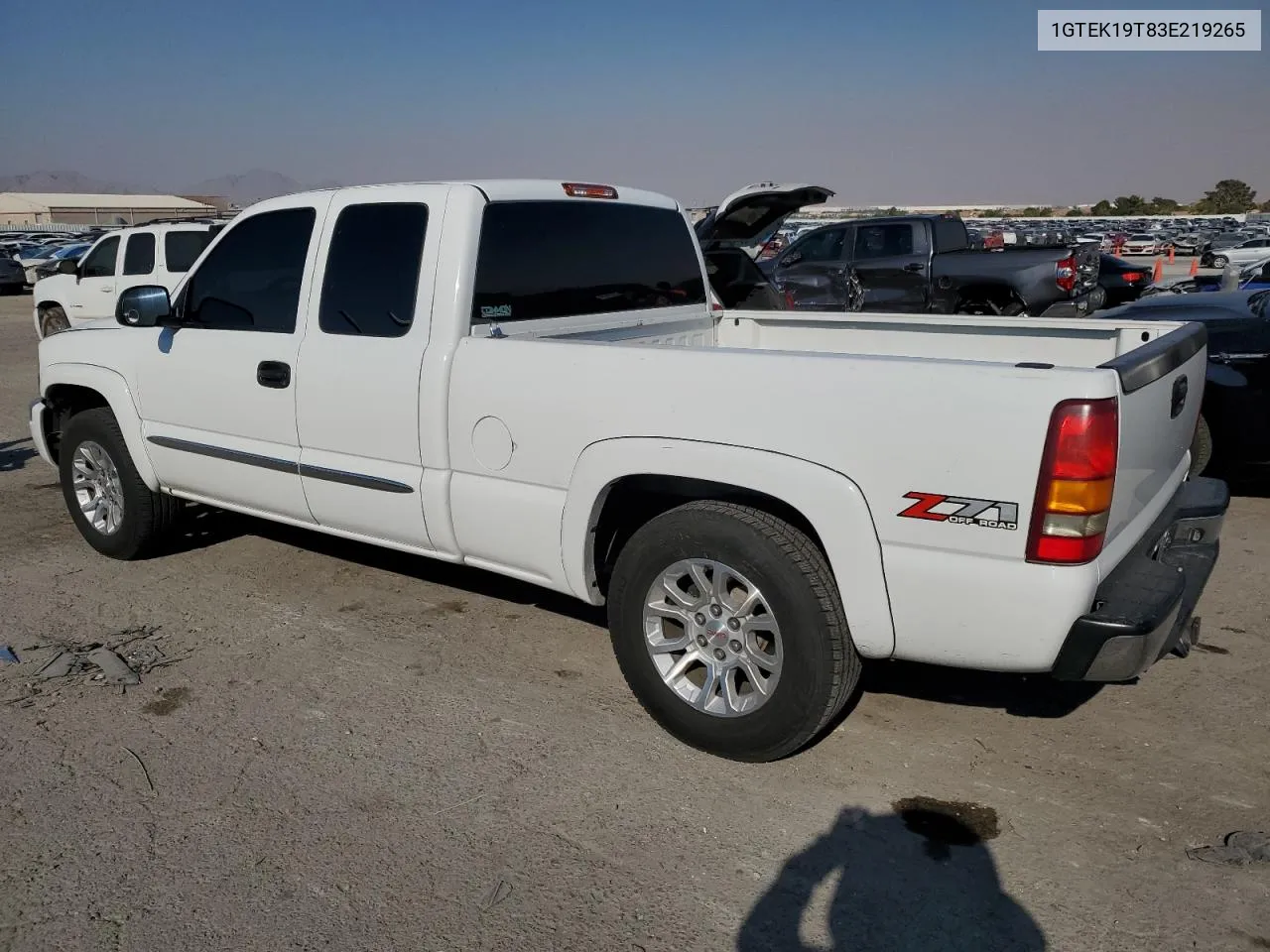 2003 GMC New Sierra K1500 VIN: 1GTEK19T83E219265 Lot: 71228594