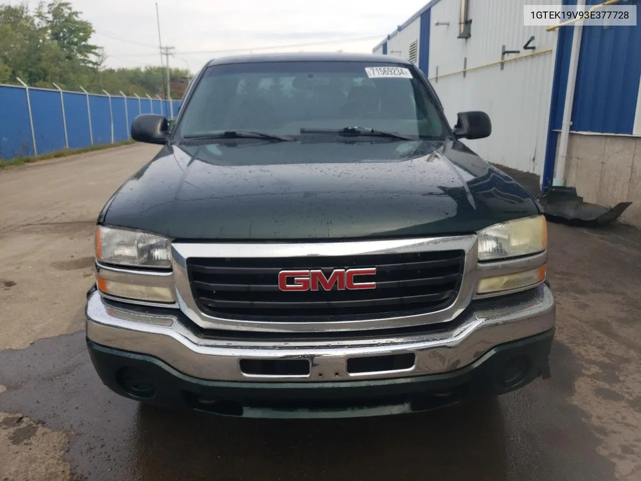 1GTEK19V93E377728 2003 GMC New Sierra K1500