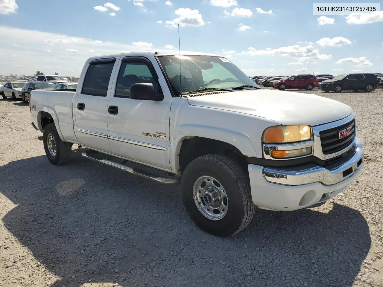 2003 GMC Sierra K2500 Heavy Duty VIN: 1GTHK23143F257435 Lot: 72024174