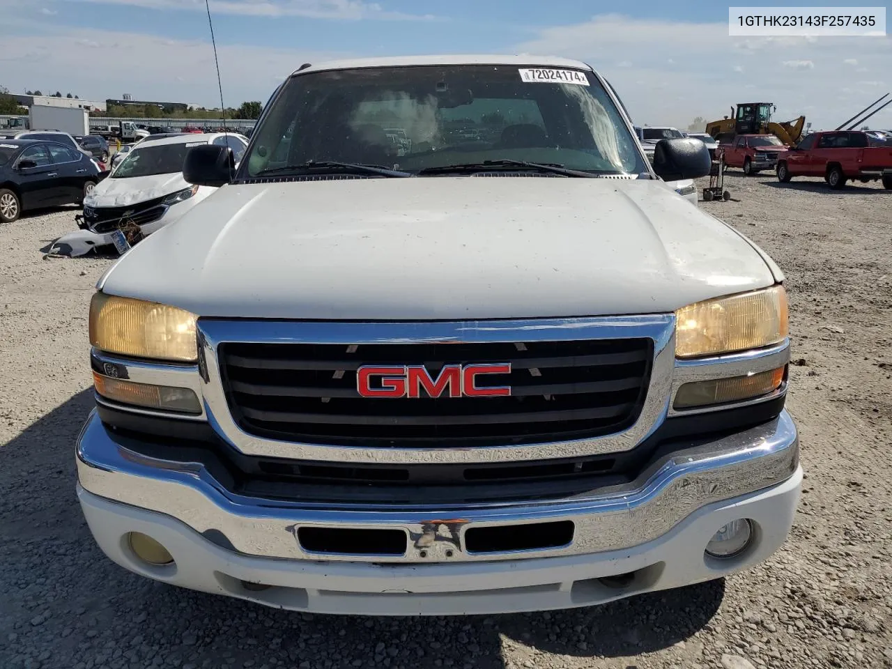 2003 GMC Sierra K2500 Heavy Duty VIN: 1GTHK23143F257435 Lot: 72024174