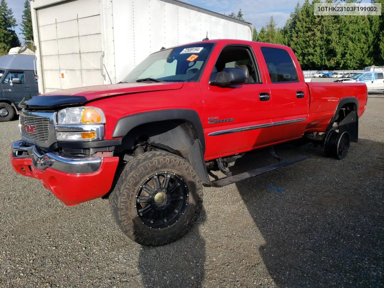 2003 GMC Sierra K2500 Heavy Duty VIN: 1GTHK23103F199002 Lot: 72609194