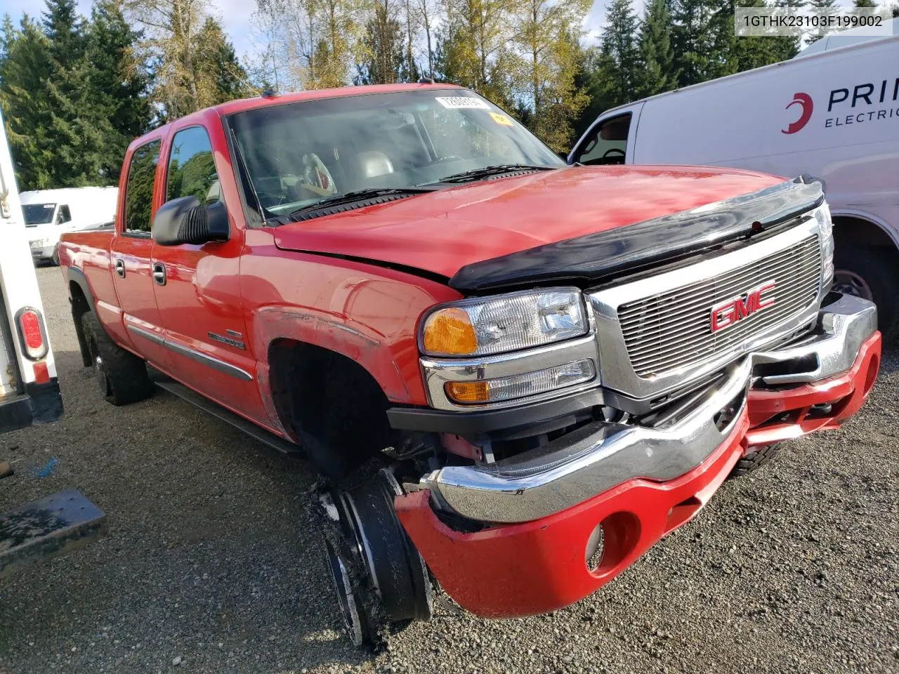 2003 GMC Sierra K2500 Heavy Duty VIN: 1GTHK23103F199002 Lot: 72609194