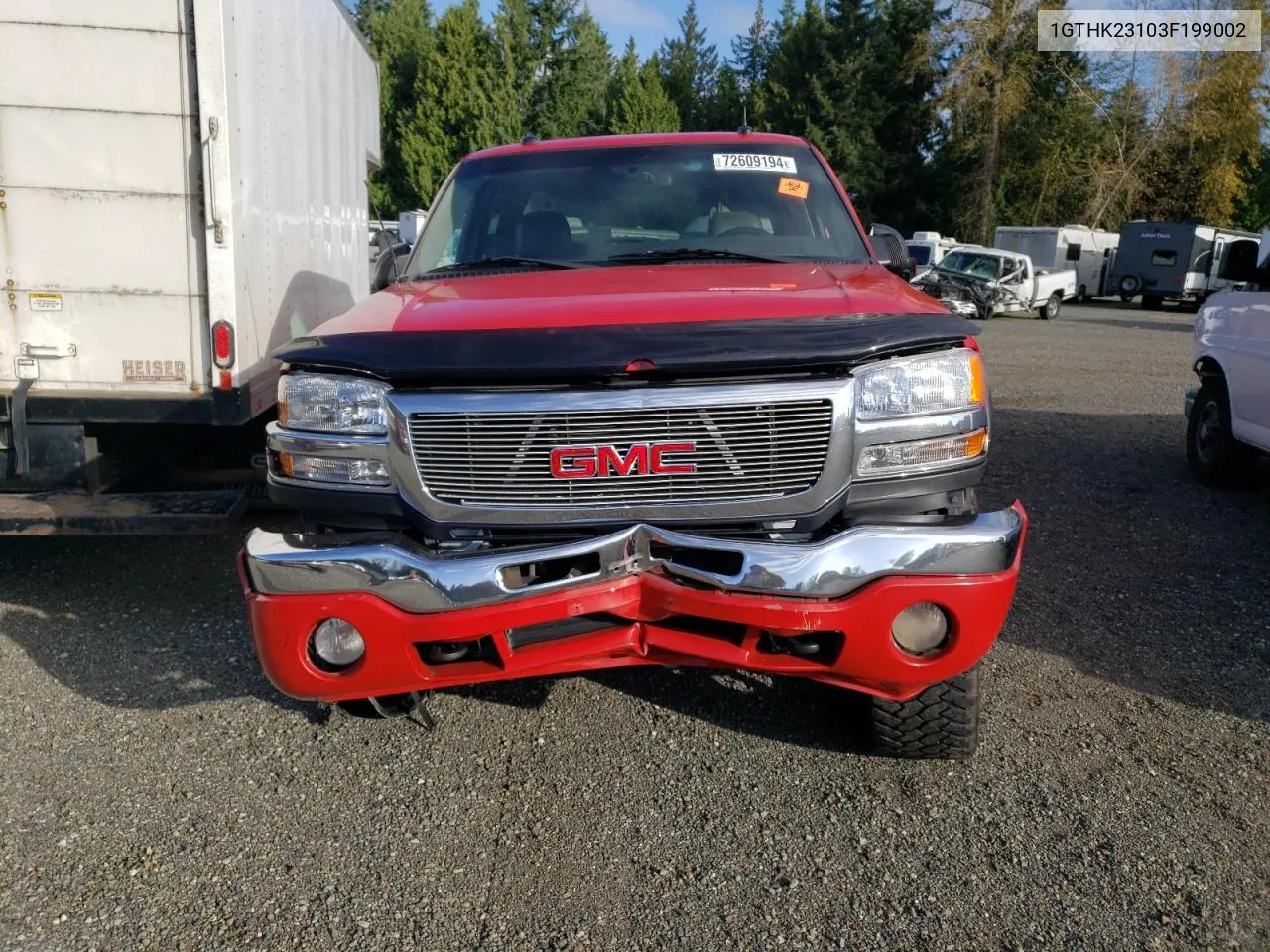 2003 GMC Sierra K2500 Heavy Duty VIN: 1GTHK23103F199002 Lot: 72609194