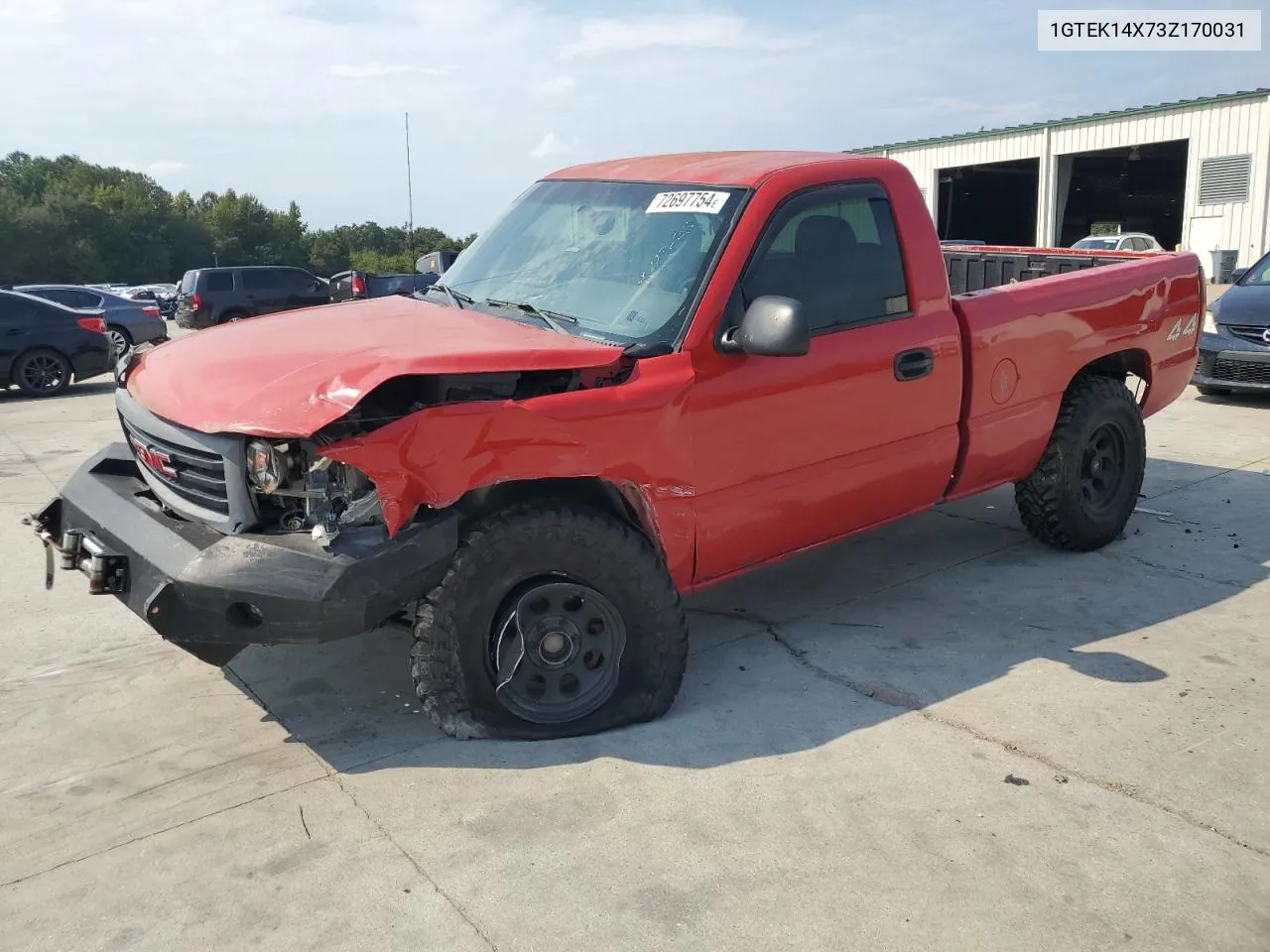 2003 GMC New Sierra K1500 VIN: 1GTEK14X73Z170031 Lot: 72697754