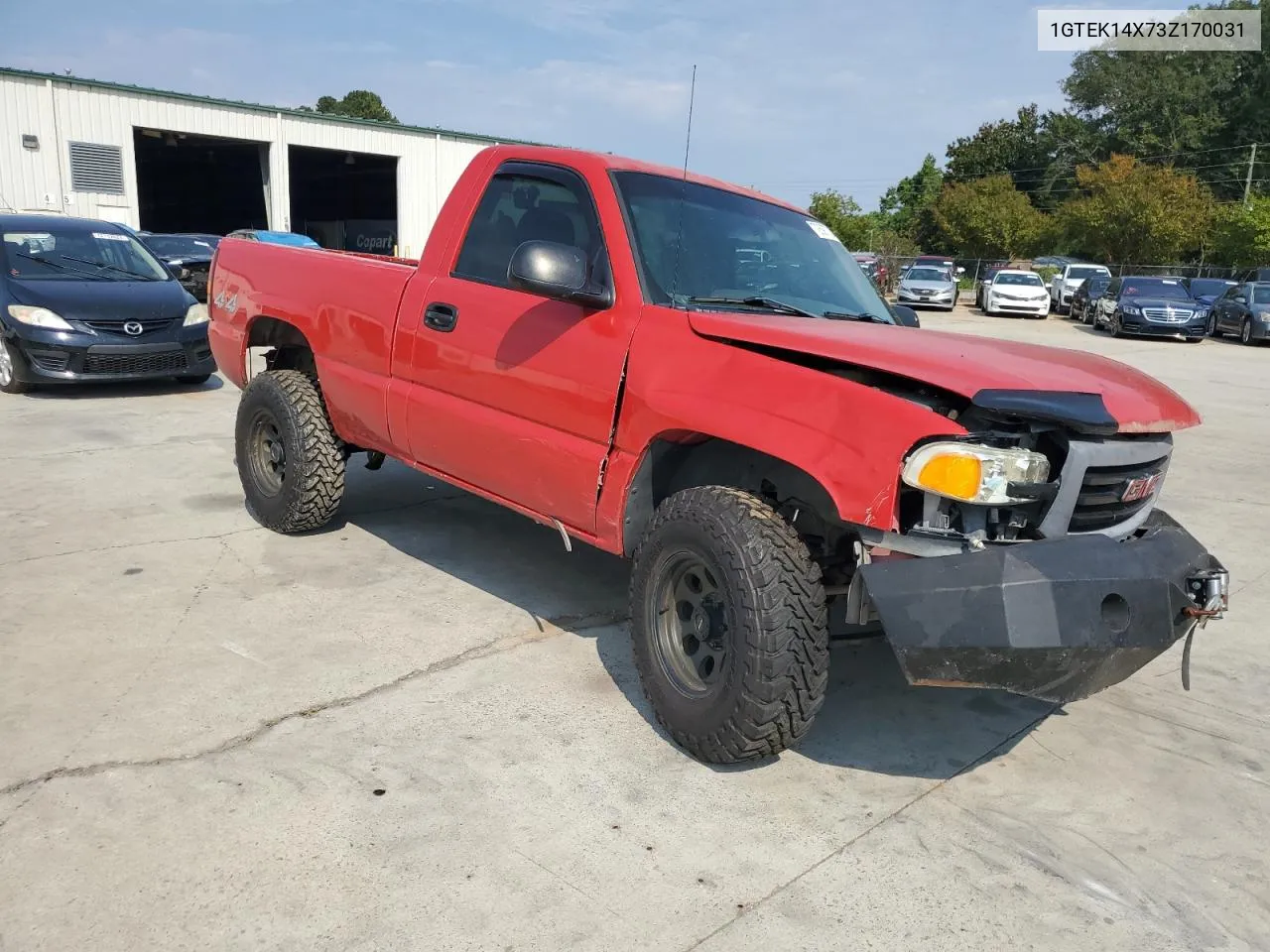 2003 GMC New Sierra K1500 VIN: 1GTEK14X73Z170031 Lot: 72697754