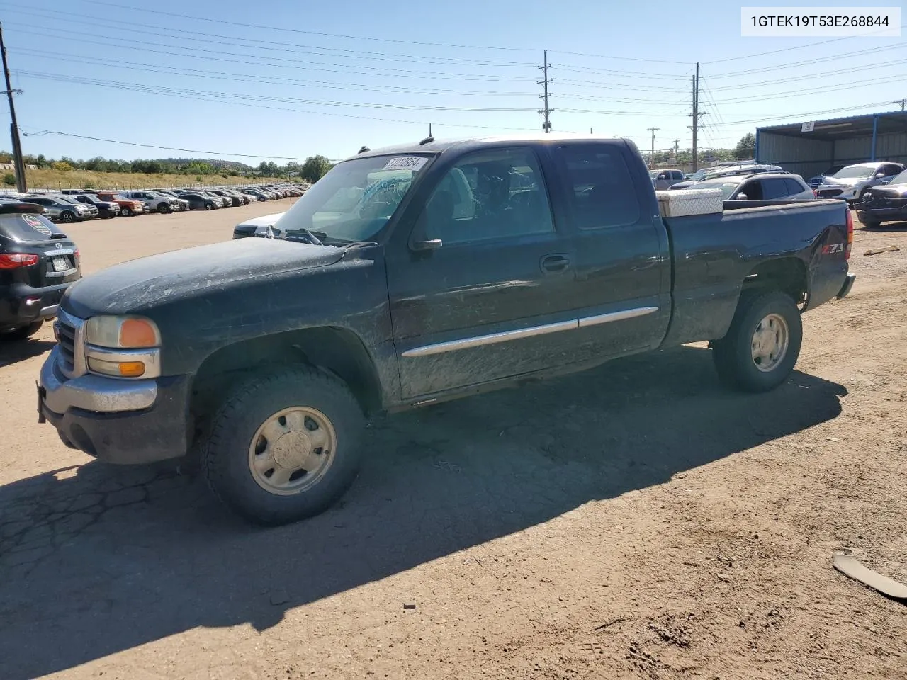 2003 GMC New Sierra K1500 VIN: 1GTEK19T53E268844 Lot: 73212964