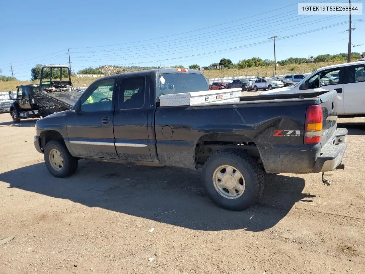 2003 GMC New Sierra K1500 VIN: 1GTEK19T53E268844 Lot: 73212964