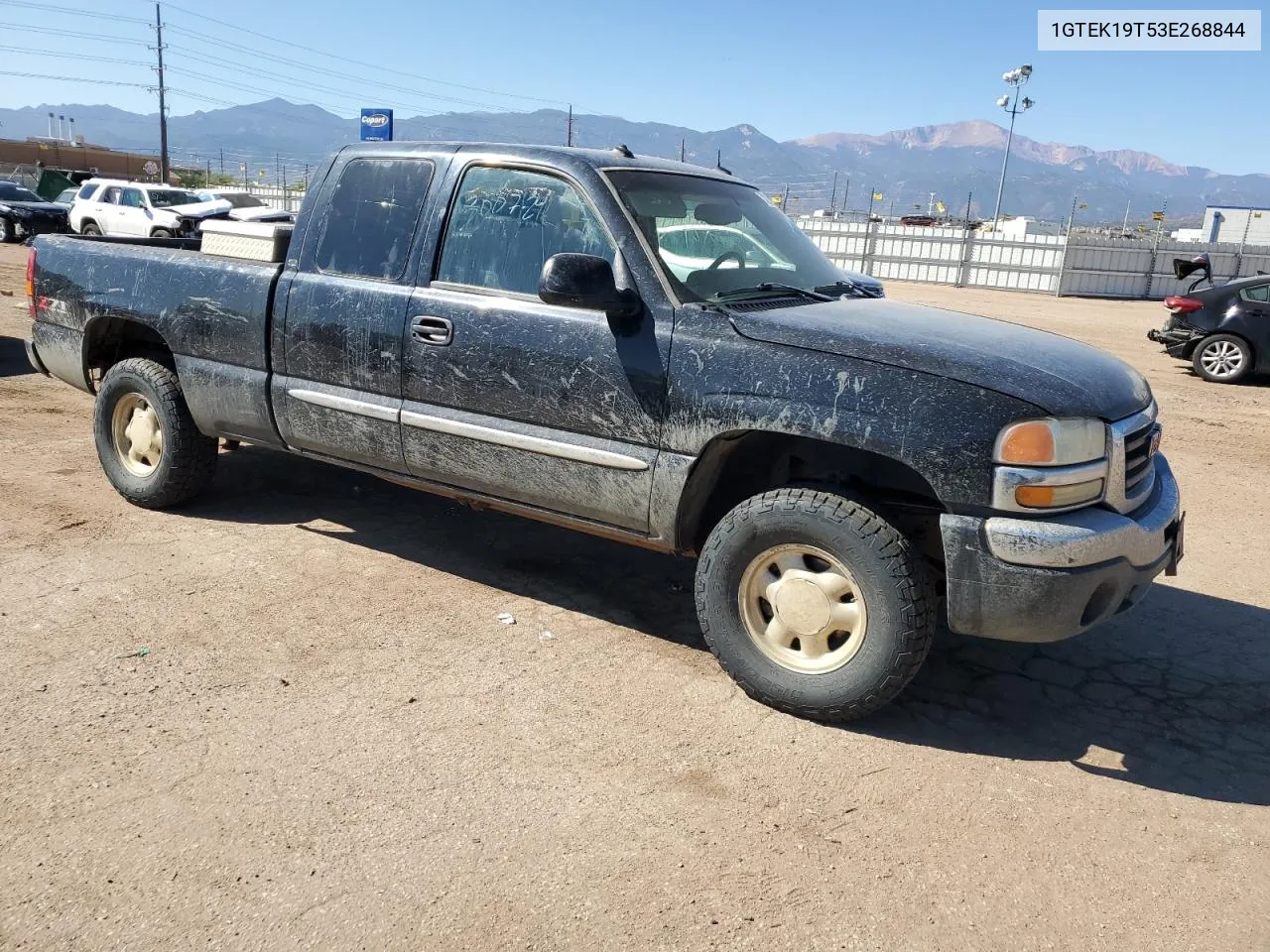 2003 GMC New Sierra K1500 VIN: 1GTEK19T53E268844 Lot: 73212964