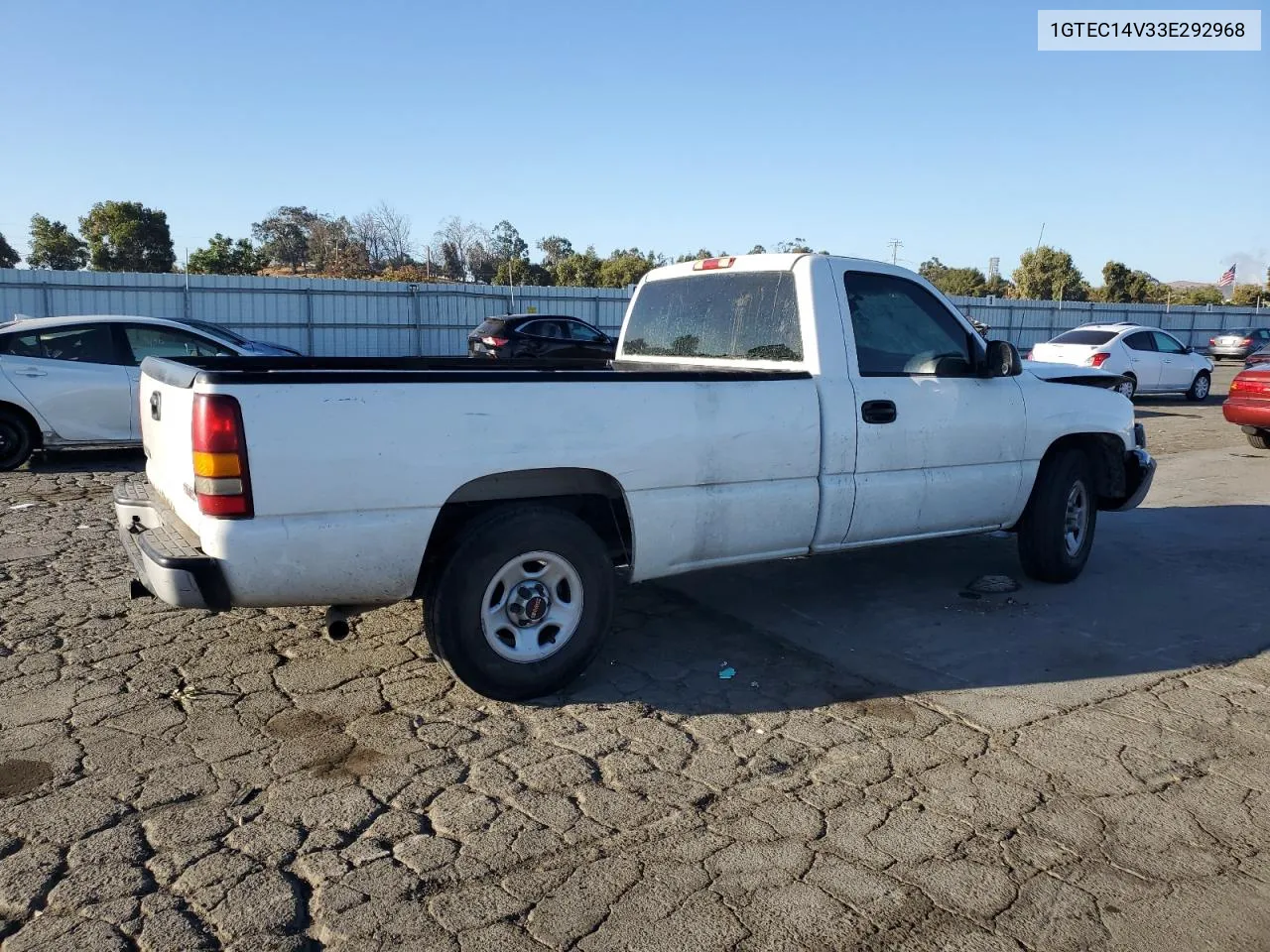 2003 GMC New Sierra C1500 VIN: 1GTEC14V33E292968 Lot: 73603084