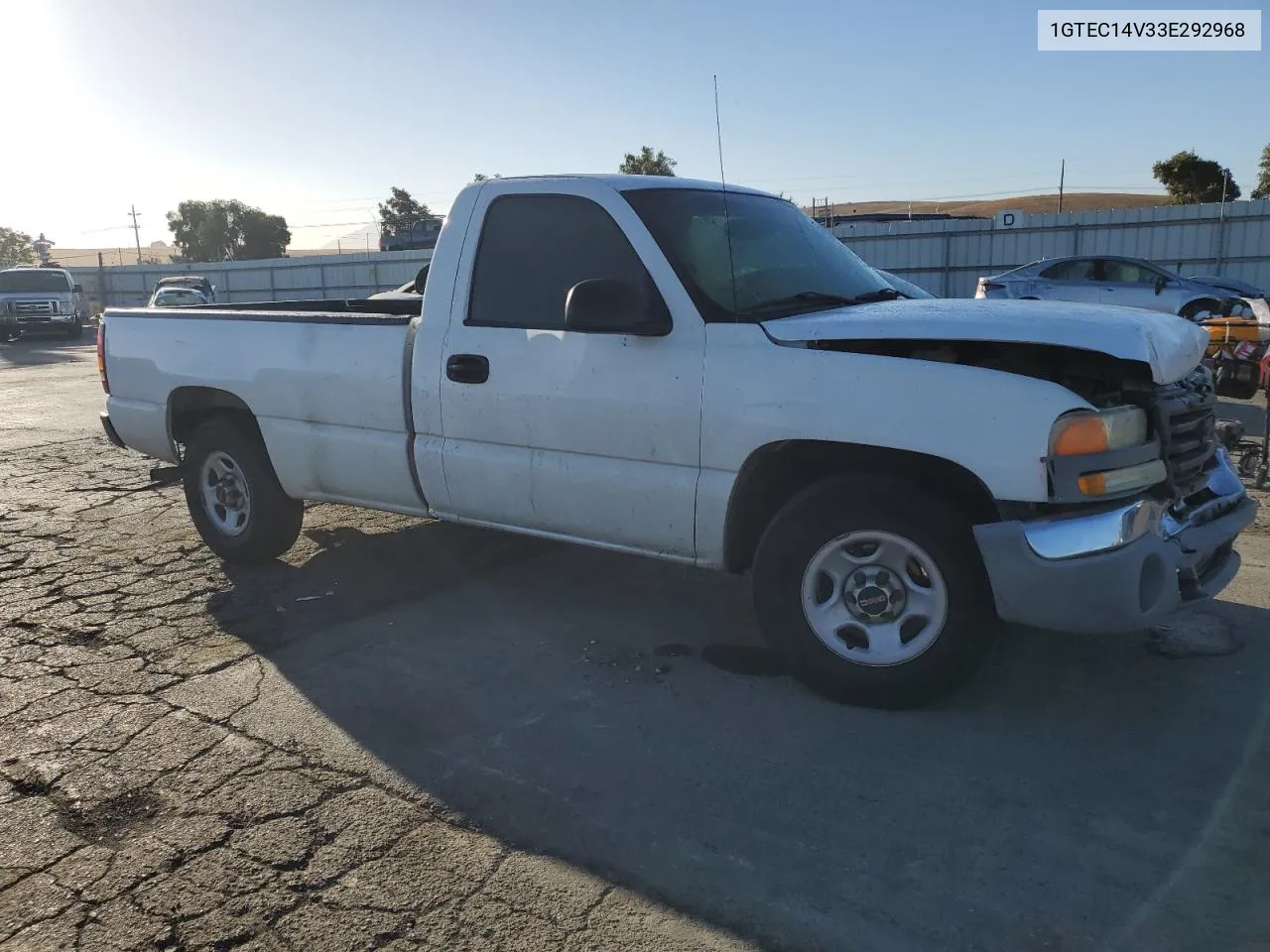 2003 GMC New Sierra C1500 VIN: 1GTEC14V33E292968 Lot: 73603084