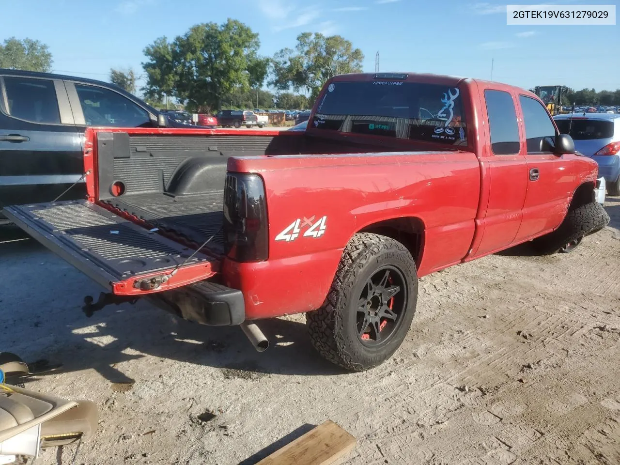 2003 GMC New Sierra K1500 VIN: 2GTEK19V631279029 Lot: 74049074