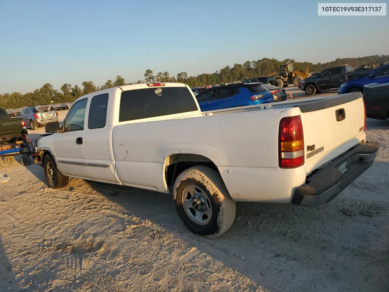 2003 GMC New Sierra C1500 VIN: 1GTEC19V93E317137 Lot: 74855124