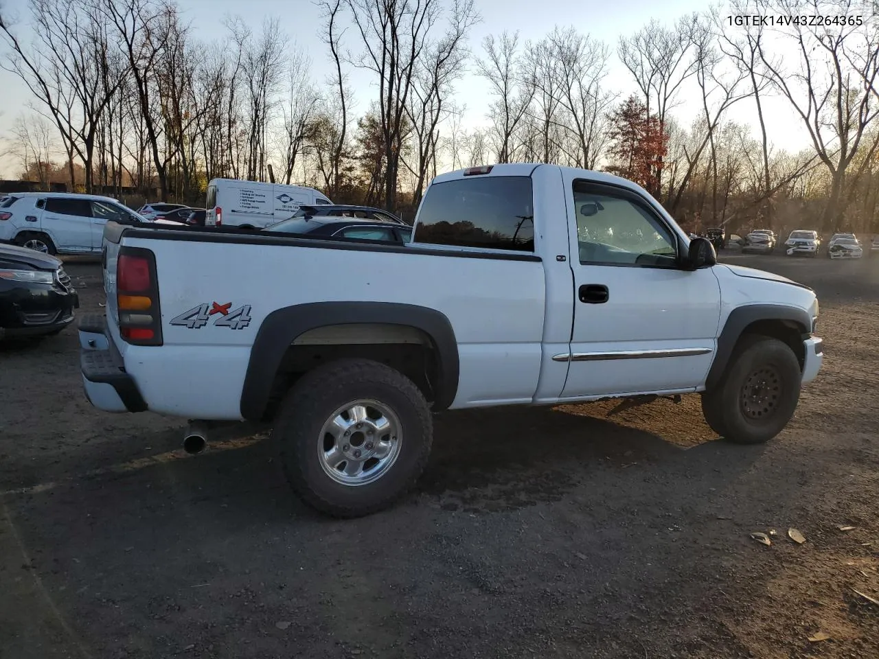 2003 GMC New Sierra K1500 VIN: 1GTEK14V43Z264365 Lot: 77048804