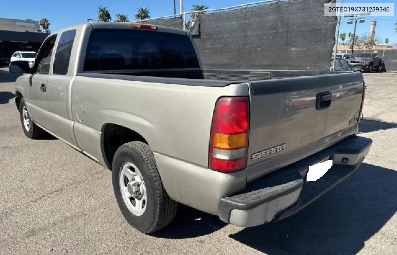 2003 GMC New Sierra C1500 VIN: 2GTEC19X731239346 Lot: 77679104