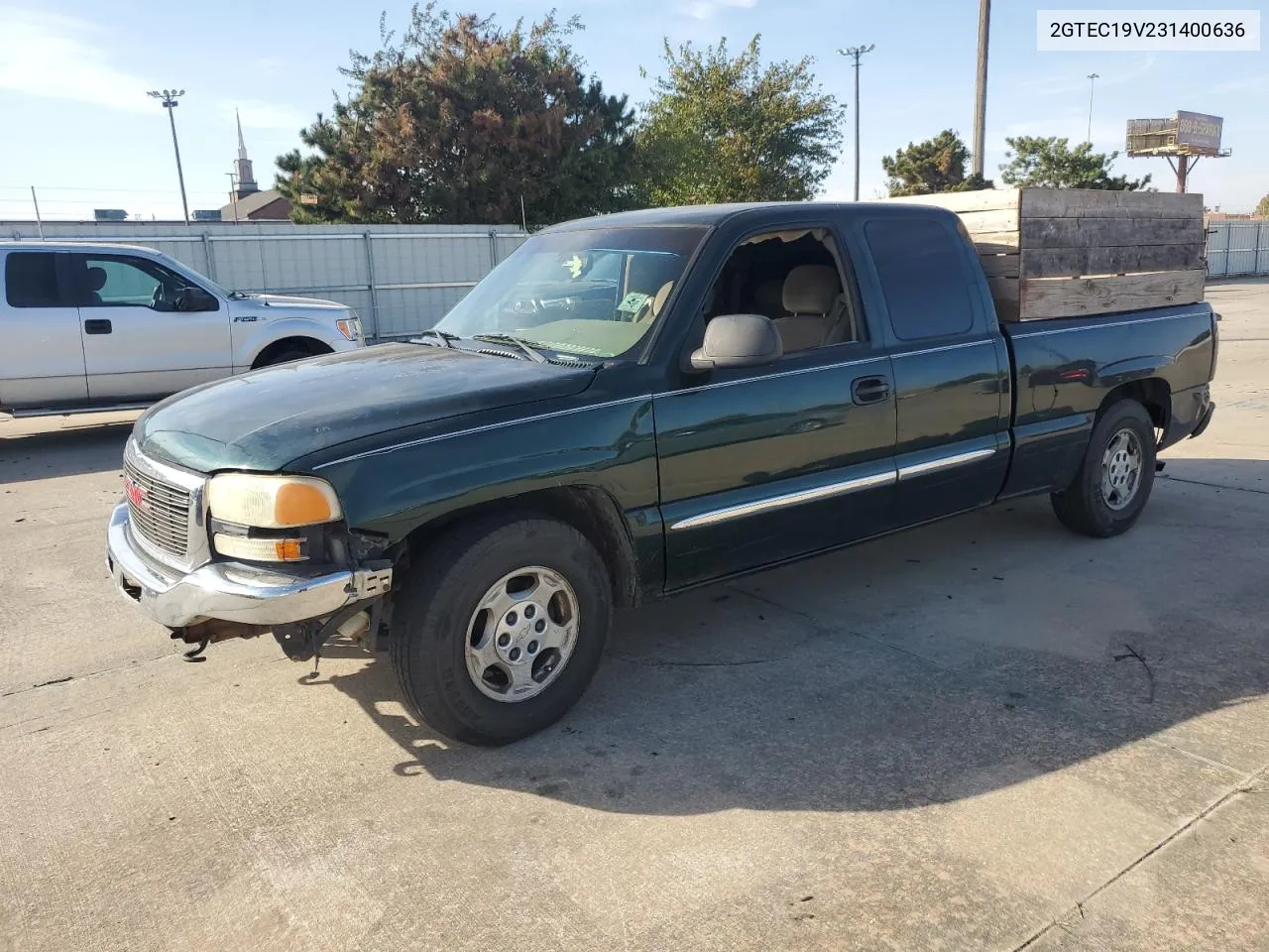 2003 GMC New Sierra C1500 VIN: 2GTEC19V231400636 Lot: 77945444