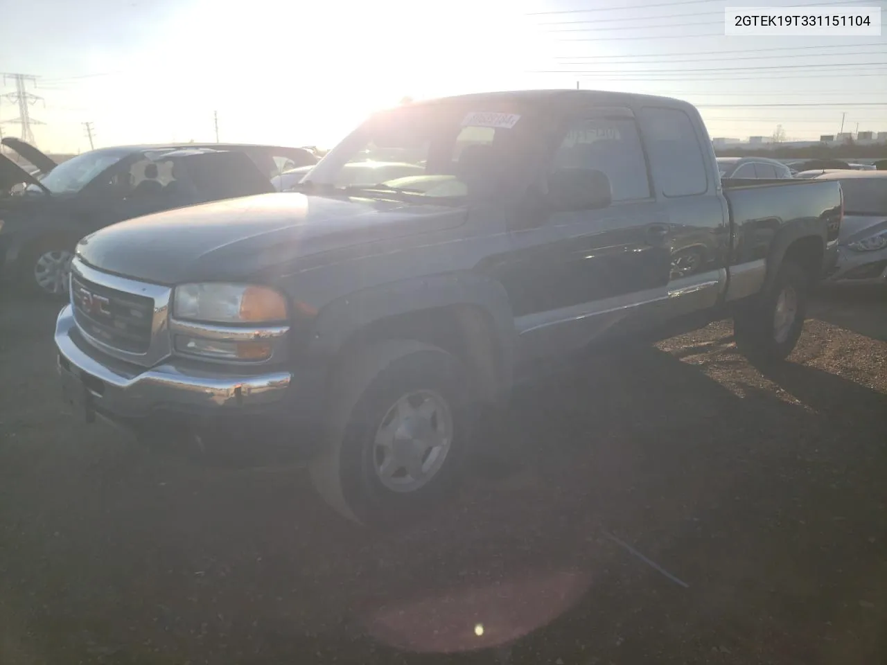 2003 GMC New Sierra K1500 VIN: 2GTEK19T331151104 Lot: 80539184