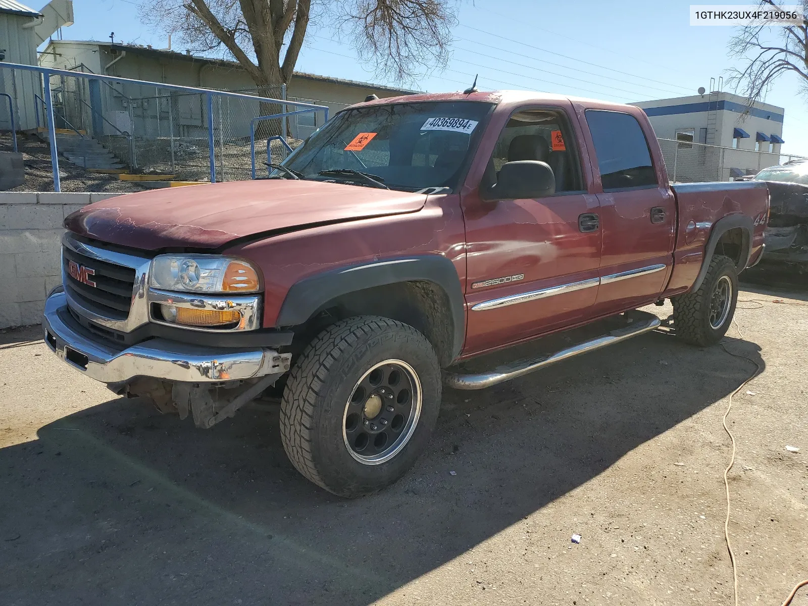 2004 GMC Sierra K2500 Heavy Duty VIN: 1GTHK23UX4F219056 Lot: 40369894