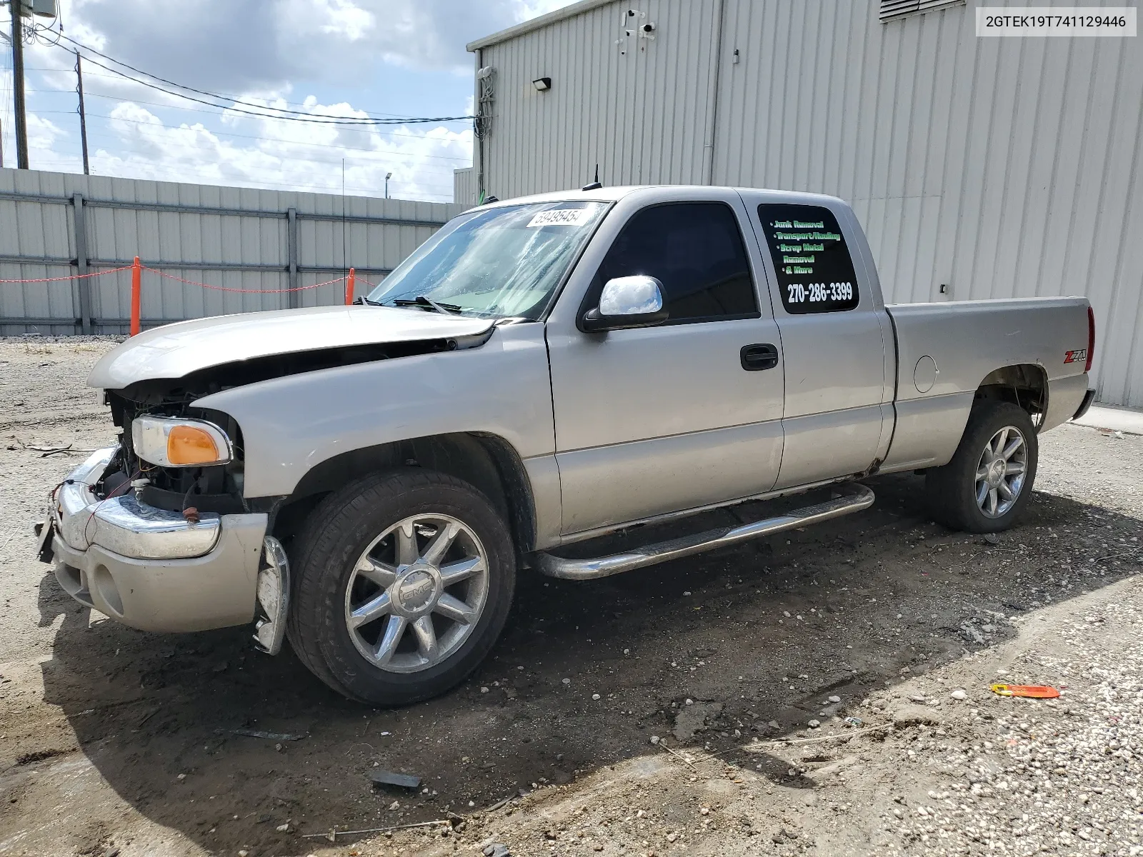 2004 GMC New Sierra K1500 VIN: 2GTEK19T741129446 Lot: 59495454