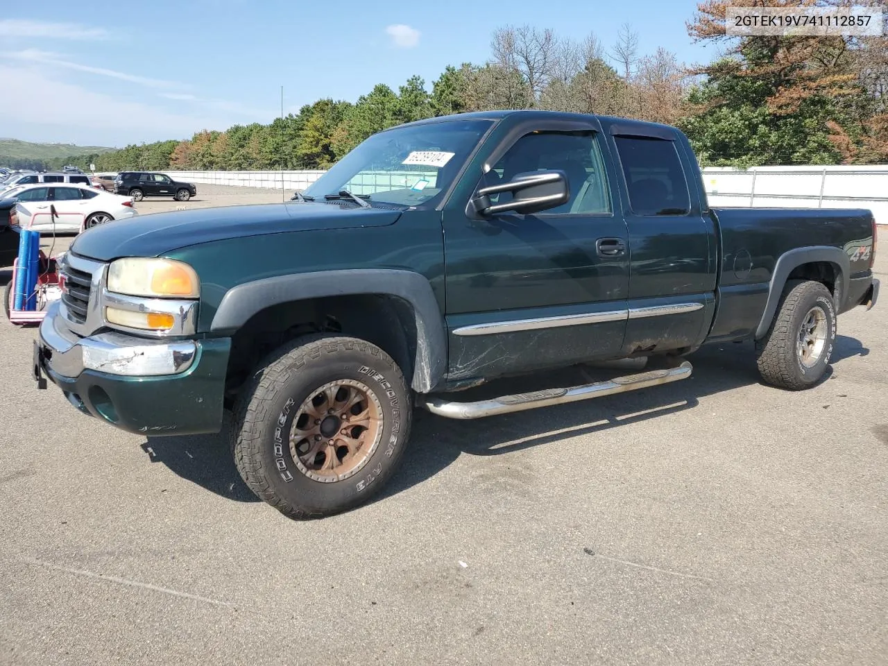 2004 GMC New Sierra K1500 VIN: 2GTEK19V741112857 Lot: 69289104